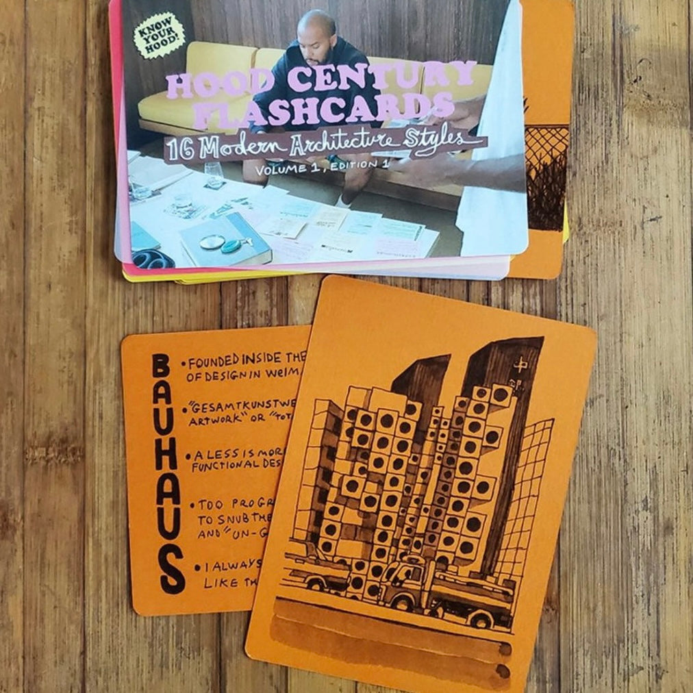 HOOD CENTURY FLASHCARDS 16 Modern Architecture Styles Vol 1, Ed 1 REISSUE
