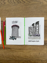 Load image into Gallery viewer, 16 MODERN ARCHITECTURE STYLES IN YO HOOD, A COLORING ZINE BY HOOD CENTURY
